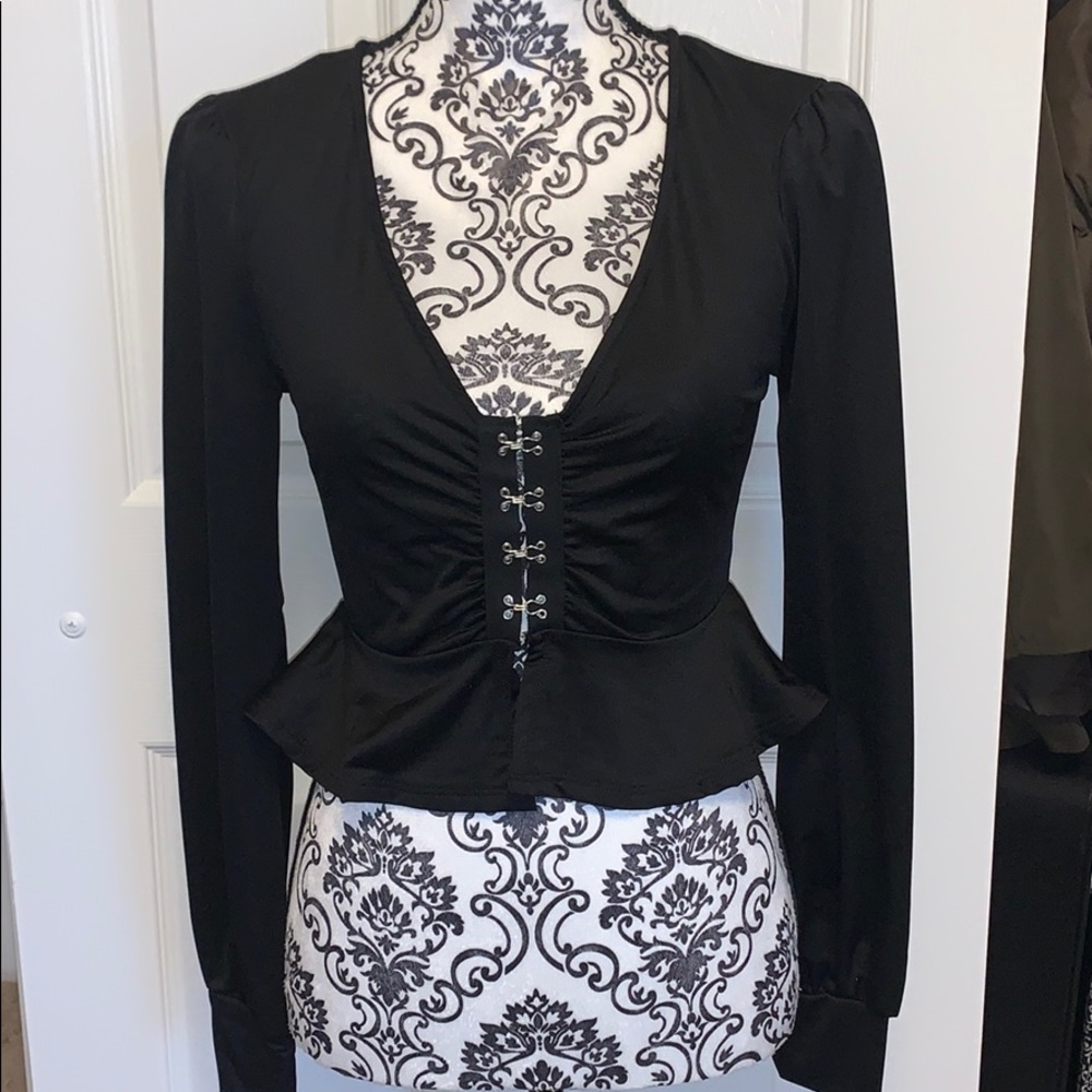 L.A. Hearts Long Sleeve Blouse - Picture 2 of 16